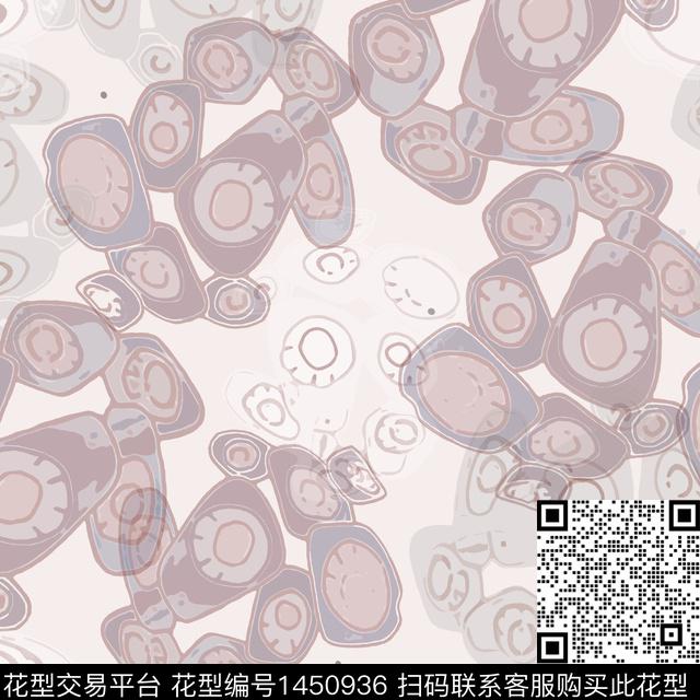 圆形大牌风抽象传统印花华亿平台下载（图片编号: 1450936） - 瓦栏（Walan）