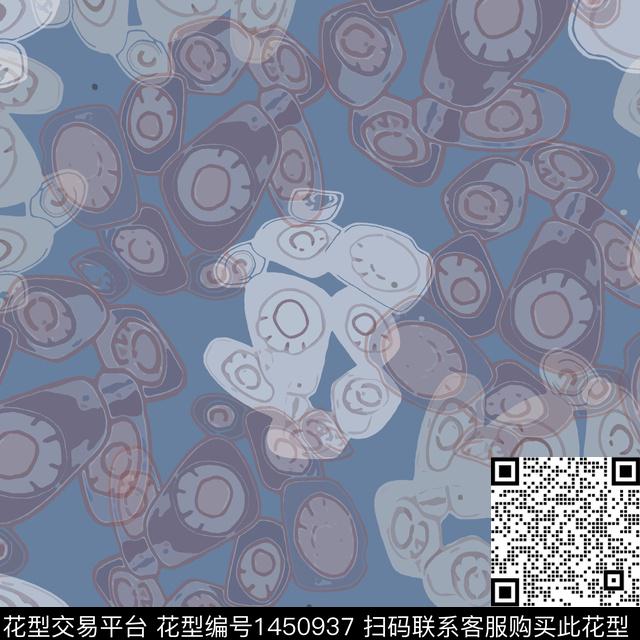 圆形大牌风抽象传统印花华亿平台下载（图片编号: 1450937） - 瓦栏（Walan）