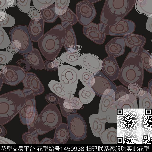 圆形大牌风抽象传统印花华亿平台下载（图片编号: 1450938） - 瓦栏（Walan）