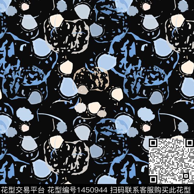 大牌风抽象波点传统印花华亿平台下载（图片编号: 1450944） - 瓦栏（Walan）