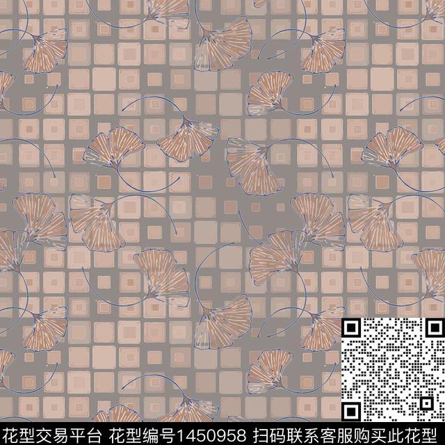 几何大牌风小碎花传统印花华亿平台下载（图片编号: 1450958） - 瓦栏（Walan）