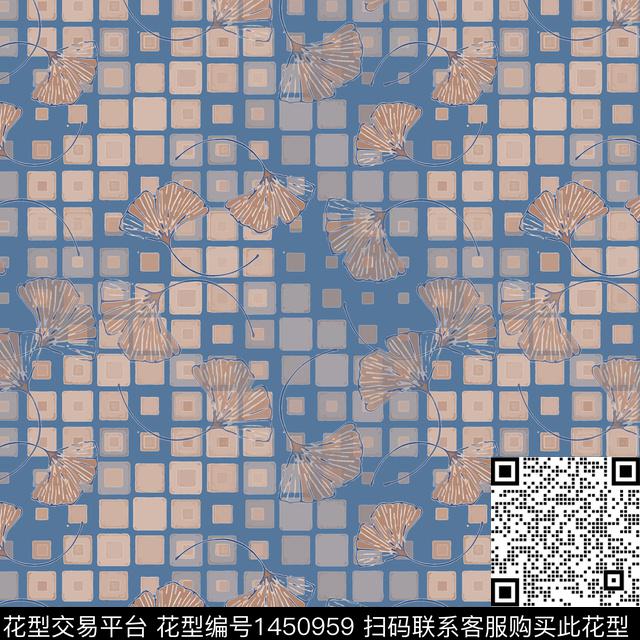 几何大牌风小碎花传统印花华亿平台下载（图片编号: 1450959） - 瓦栏（Walan）