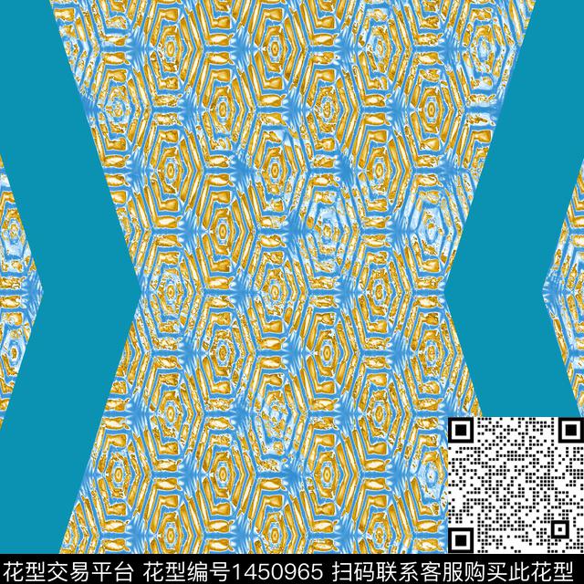 几何格子大牌风数码印花华亿平台下载（图片编号: 1450965） - 瓦栏（Walan）