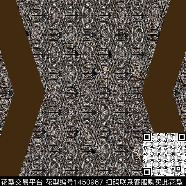 几何格子大牌风数码印花华亿平台下载（图片编号: 1450967） - 瓦栏（Walan）