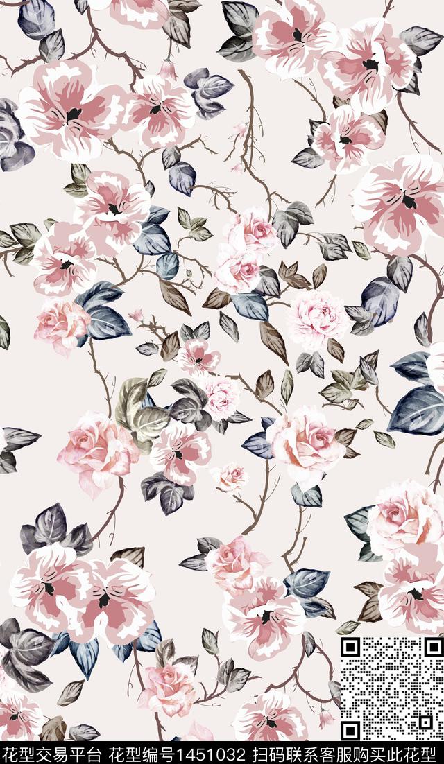 民族花卉花卉春夏华亿平台传统印花华亿平台下载（图片编号: 1451032） - 瓦栏（Walan）