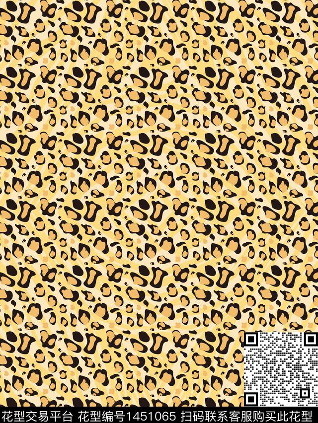 时尚动物纹大牌风数码印花华亿平台下载（图片编号: 1451065） - 瓦栏（Walan）