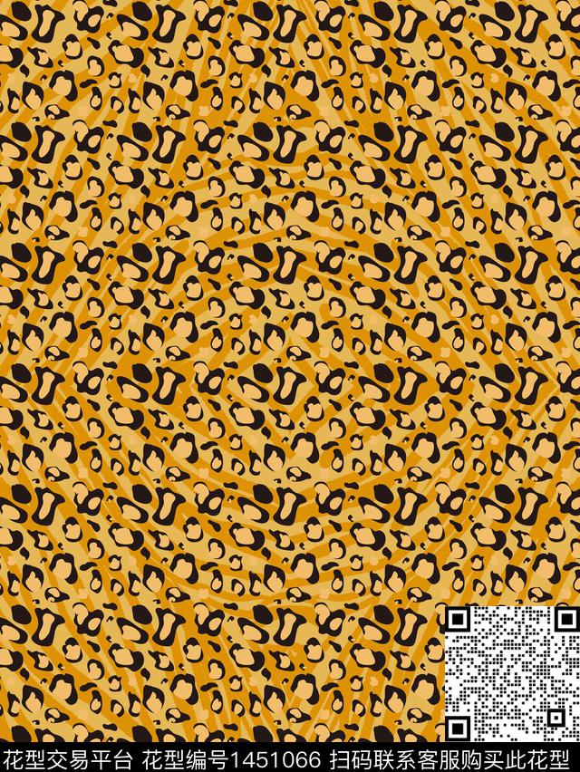 时尚动物纹大牌风数码印花华亿平台下载（图片编号: 1451066） - 瓦栏（Walan）