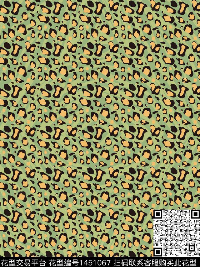 时尚动物纹大牌风数码印花华亿平台下载（图片编号: 1451067） - 瓦栏（Walan）