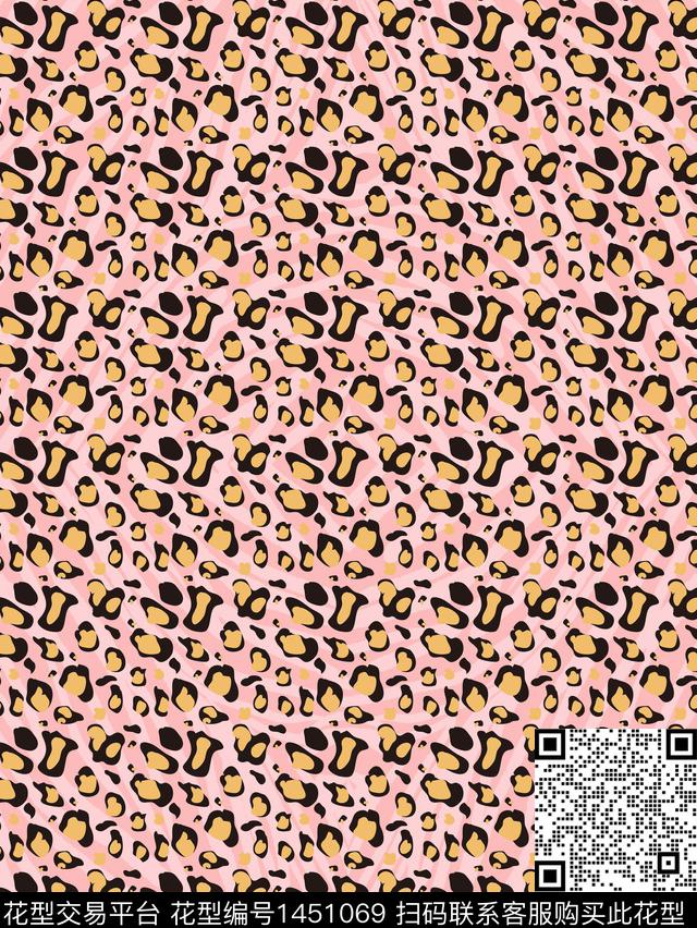 时尚动物纹大牌风数码印花华亿平台下载（图片编号: 1451069） - 瓦栏（Walan）