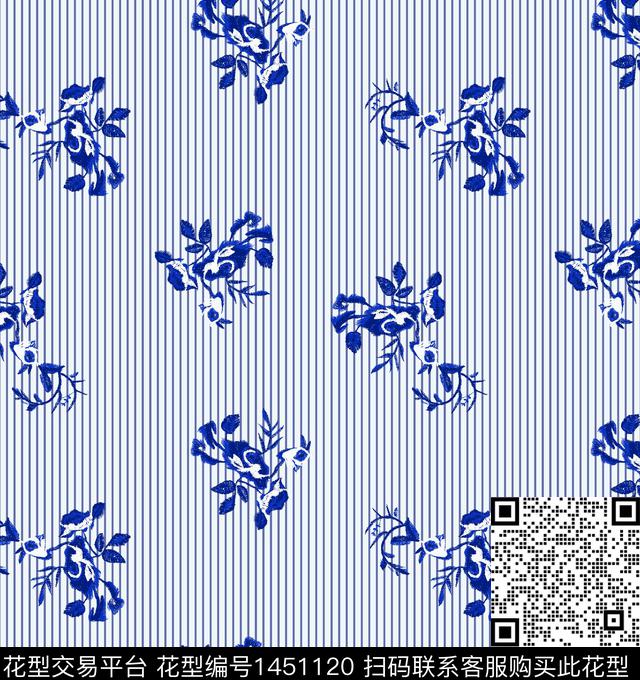 花卉春夏华亿平台大牌风数码印花华亿平台下载（图片编号: 1451120） - 瓦栏（Walan）