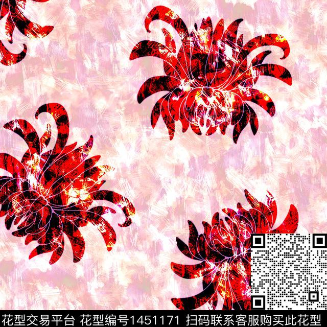 绿植树叶数码华亿平台花卉数码印花华亿平台下载（图片编号: 1451171） - 瓦栏（Walan）