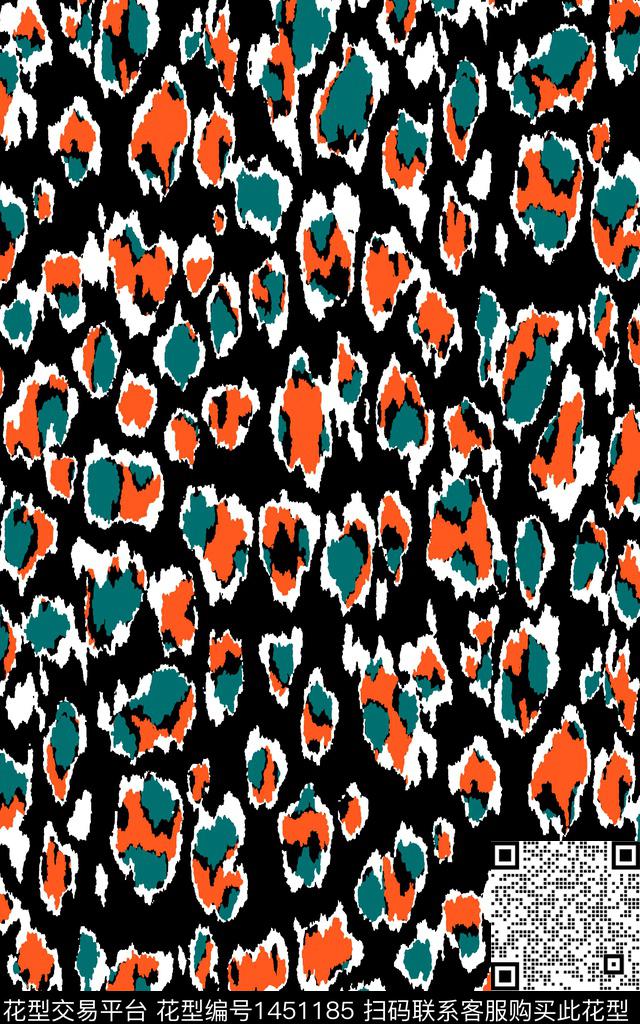 豹纹迷彩大牌风传统印花华亿平台下载（图片编号: 1451185） - 瓦栏（Walan）