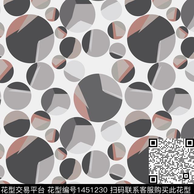 几何圆形大牌风传统印花华亿平台下载（图片编号: 1451230） - 瓦栏（Walan）