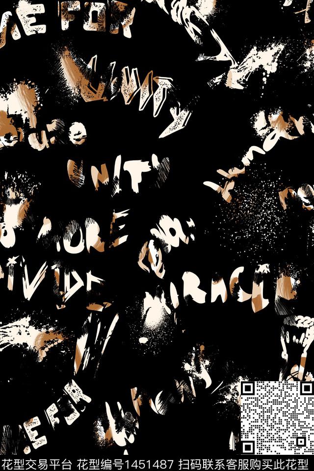 几何男装大牌风数码印花华亿平台下载（图片编号: 1451487） - 瓦栏（Walan）