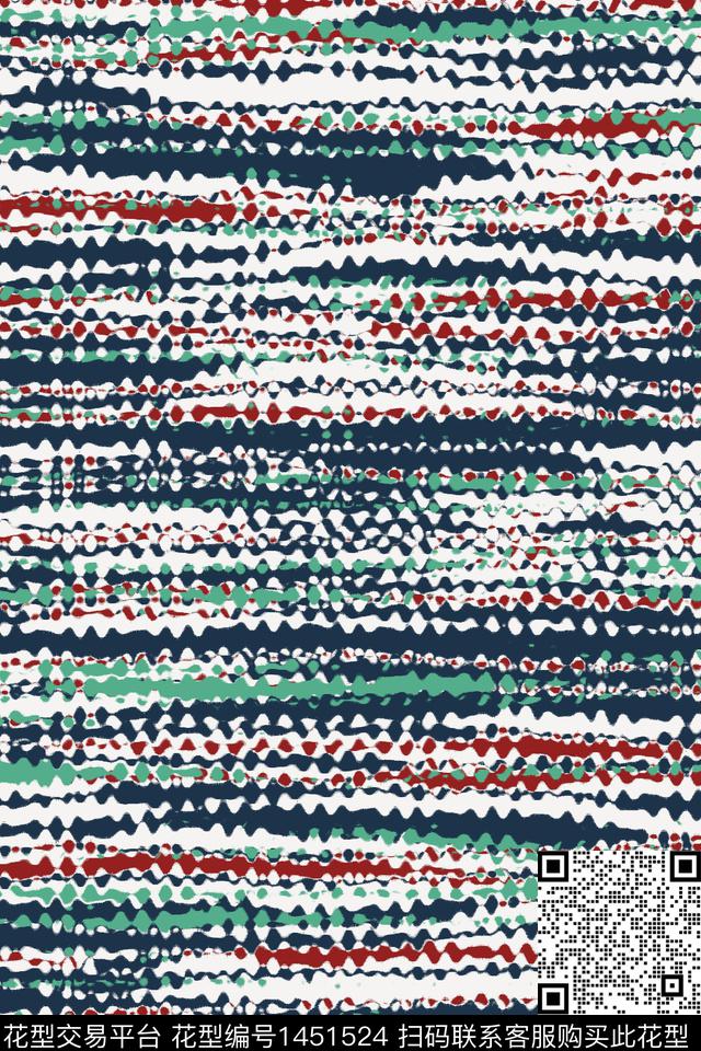 肌理抽象条纹传统印花华亿平台下载（图片编号: 1451524） - 瓦栏（Walan）