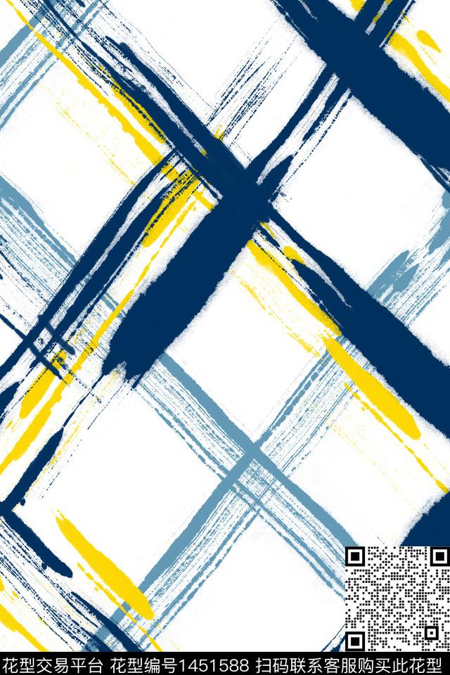 格子肌理女装传统印花华亿平台下载（图片编号: 1451588） - 瓦栏（Walan）