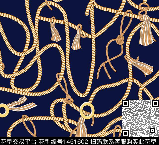 链条流苏新花传统印花华亿平台下载（图片编号: 1451602） - 瓦栏（Walan）