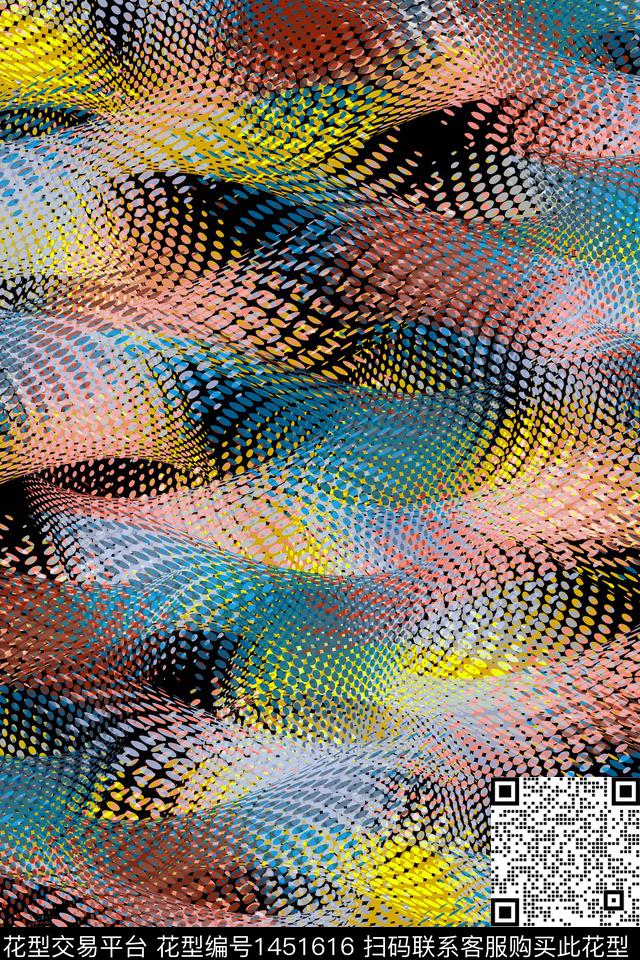 抽象男装户外家居服数码印花华亿平台下载（图片编号: 1451616） - 瓦栏（Walan）