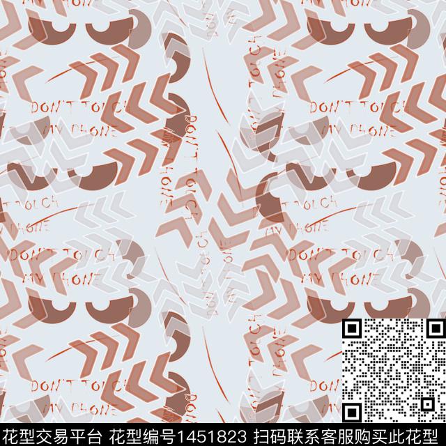 字母几何大牌风传统印花华亿平台下载（图片编号: 1451823） - 瓦栏（Walan）