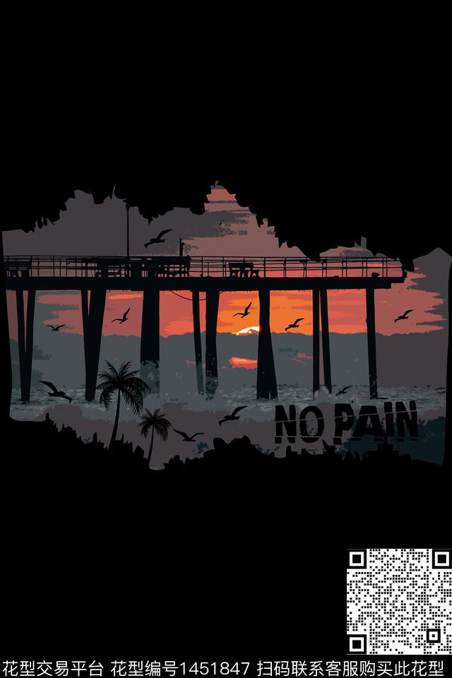 男装大牌风风景景观数码印花华亿平台下载（图片编号: 1451847） - 瓦栏（Walan）