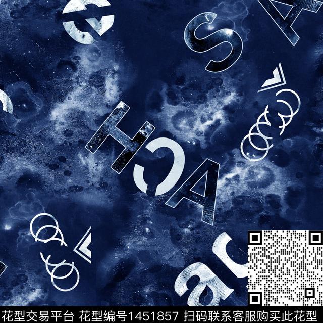 字母肌理羽绒服数码印花华亿平台下载（图片编号: 1451857） - 瓦栏（Walan）