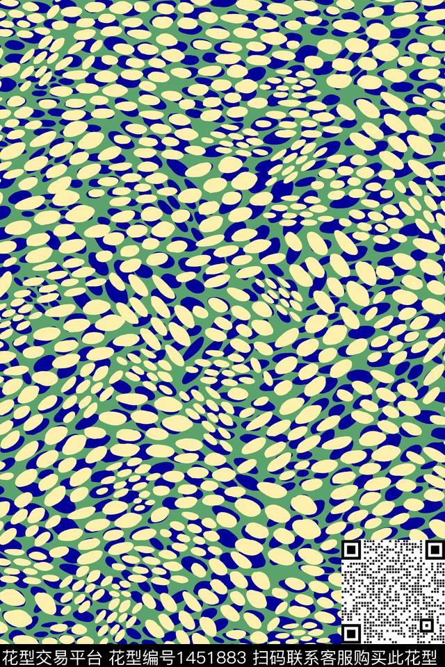 几何豹纹抽象传统印花华亿平台下载（图片编号: 1451883） - 瓦栏（Walan）