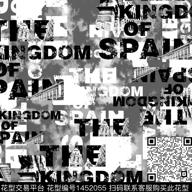 字母几何大牌风传统印花华亿平台下载（图片编号: 1452055） - 瓦栏（Walan）