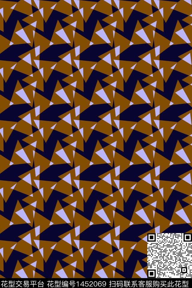 格子几何美拉德数码印花华亿平台下载（图片编号: 1452069） - 瓦栏（Walan）