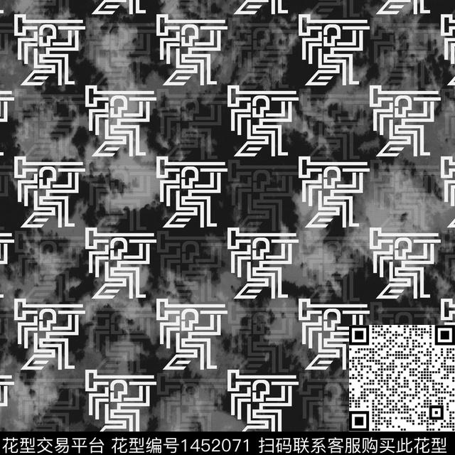 字母几何大牌风传统印花华亿平台下载（图片编号: 1452071） - 瓦栏（Walan）