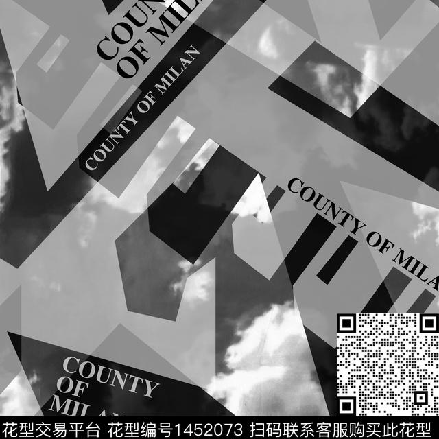 字母几何大牌风传统印花华亿平台下载（图片编号: 1452073） - 瓦栏（Walan）