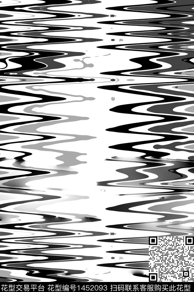 几何大牌风抽象数码印花华亿平台下载（图片编号: 1452093） - 瓦栏（Walan）