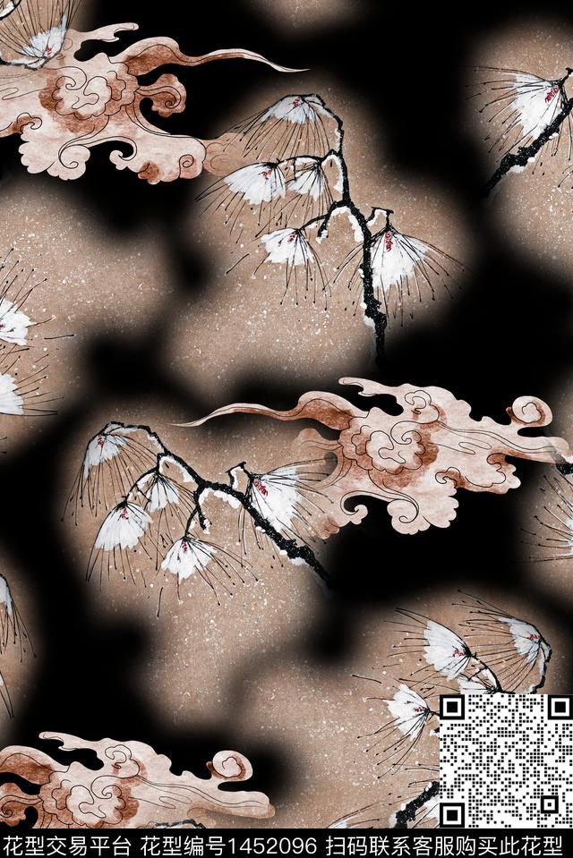 连衣裙数码华亿平台香云纱数码印花华亿平台下载（图片编号: 1452096） - 瓦栏（Walan）