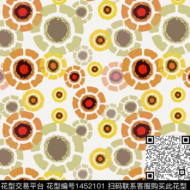 花卉大牌风小碎花传统印花华亿平台下载（图片编号: 1452101） - 瓦栏（Walan）