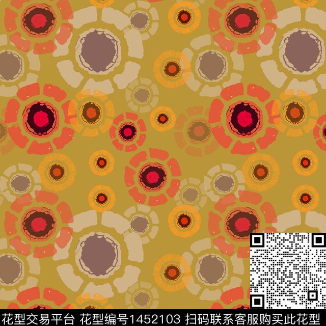 花卉大牌风小碎花传统印花华亿平台下载（图片编号: 1452103） - 瓦栏（Walan）