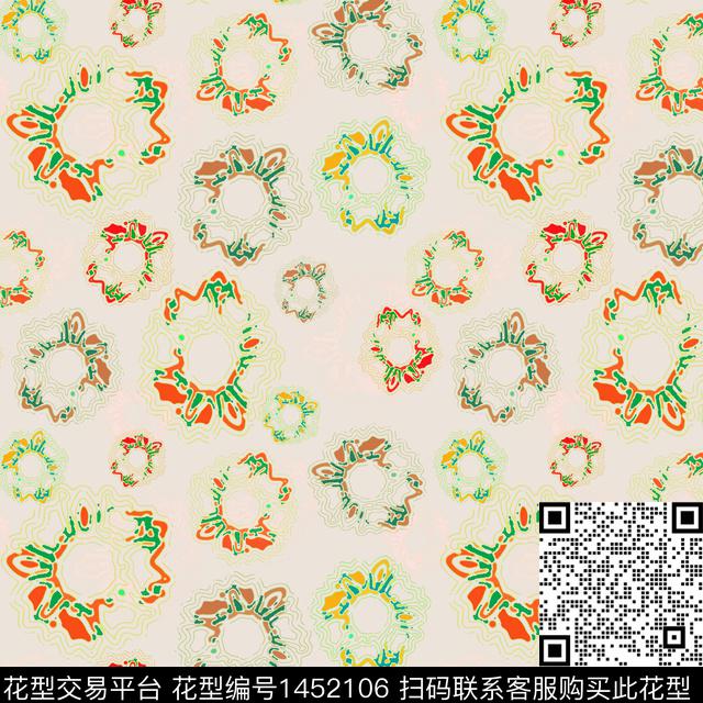 花卉大牌风小碎花传统印花华亿平台下载（图片编号: 1452106） - 瓦栏（Walan）