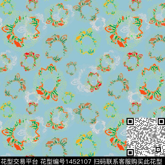 花卉大牌风小碎花传统印花华亿平台下载（图片编号: 1452107） - 瓦栏（Walan）