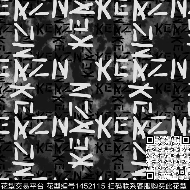 字母几何大牌风传统印花华亿平台下载（图片编号: 1452115） - 瓦栏（Walan）