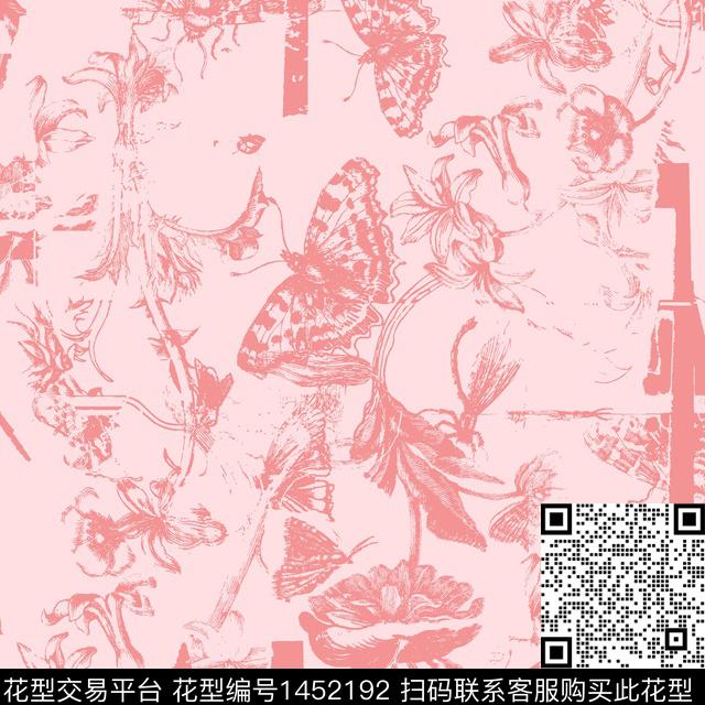 数码华亿平台女装花卉数码印花华亿平台下载（图片编号: 1452192） - 瓦栏（Walan）