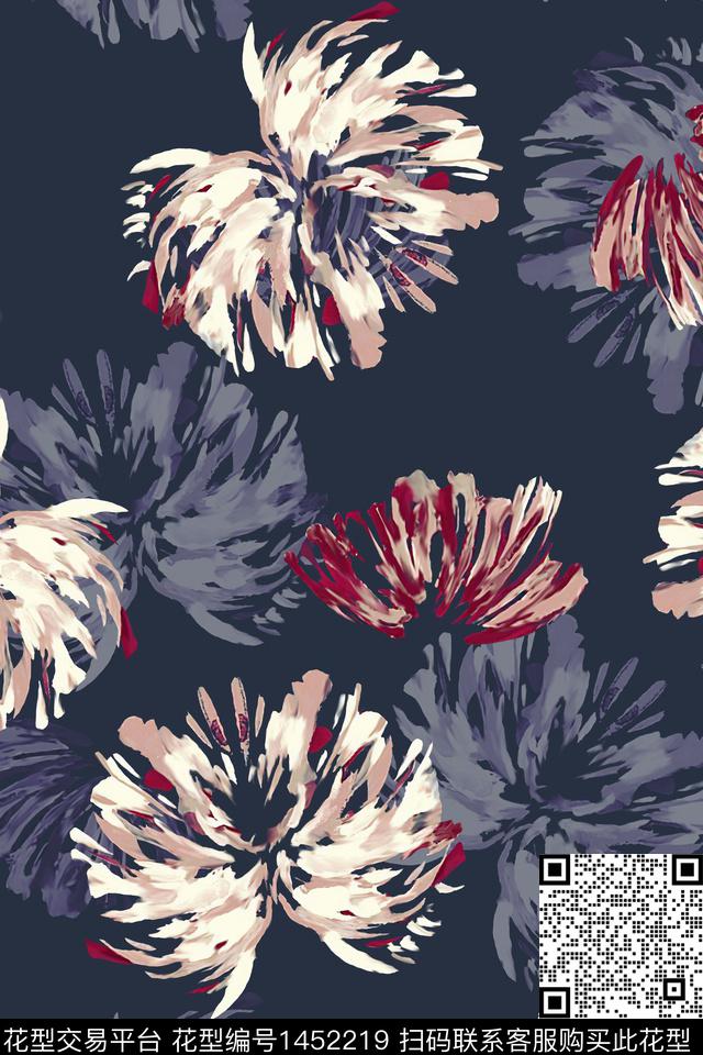 水彩肌理大牌风数码印花华亿平台下载（图片编号: 1452219） - 瓦栏（Walan）