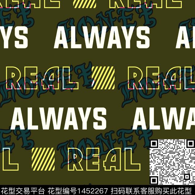 趋势华亿平台字母男装满版花数码印花华亿平台下载（图片编号: 1452267） - 瓦栏（Walan）