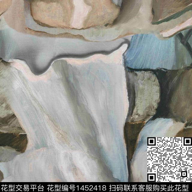 肌理油画华亿平台羽绒服数码印花华亿平台下载（图片编号: 1452418） - 瓦栏（Walan）