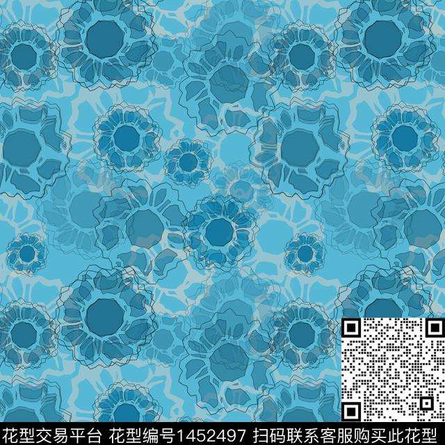 花卉大牌风小碎花传统印花华亿平台下载（图片编号: 1452497） - 瓦栏（Walan）