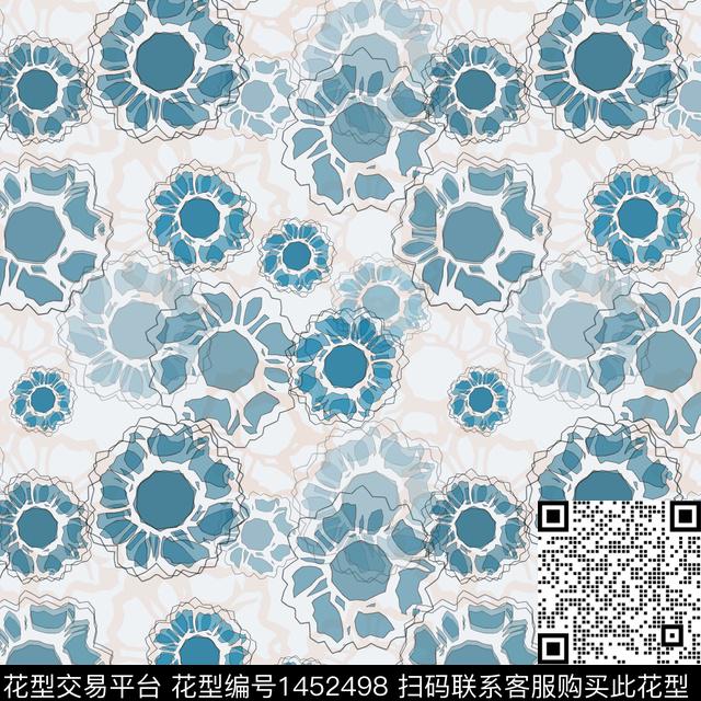 花卉大牌风小碎花传统印花华亿平台下载（图片编号: 1452498） - 瓦栏（Walan）