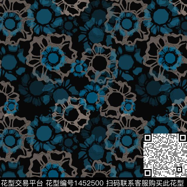 花卉大牌风小碎花传统印花华亿平台下载（图片编号: 1452500） - 瓦栏（Walan）