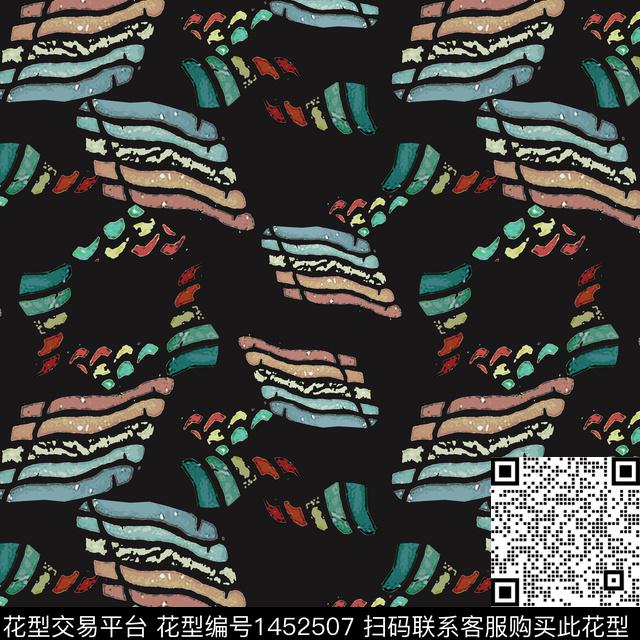 几何大牌风波点数码印花华亿平台下载（图片编号: 1452507） - 瓦栏（Walan）