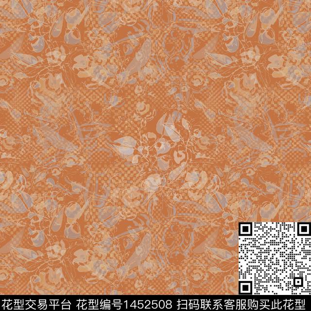 花卉大牌风小碎花数码印花华亿平台下载（图片编号: 1452508） - 瓦栏（Walan）