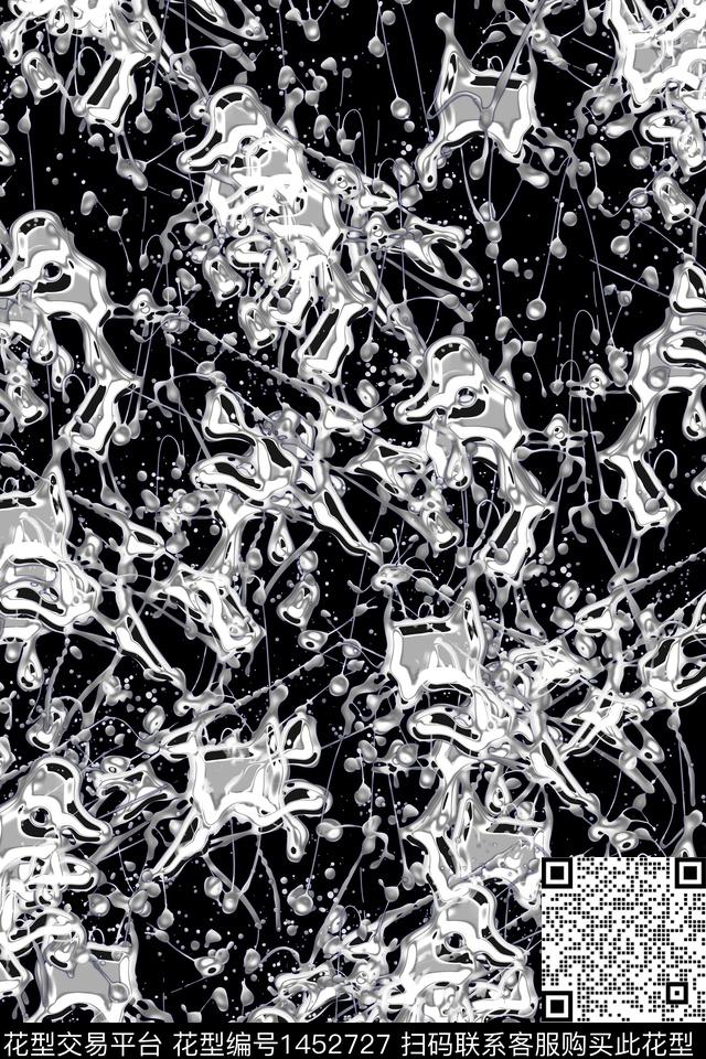 抽象男装户外家居服数码印花华亿平台下载（图片编号: 1452727） - 瓦栏（Walan）