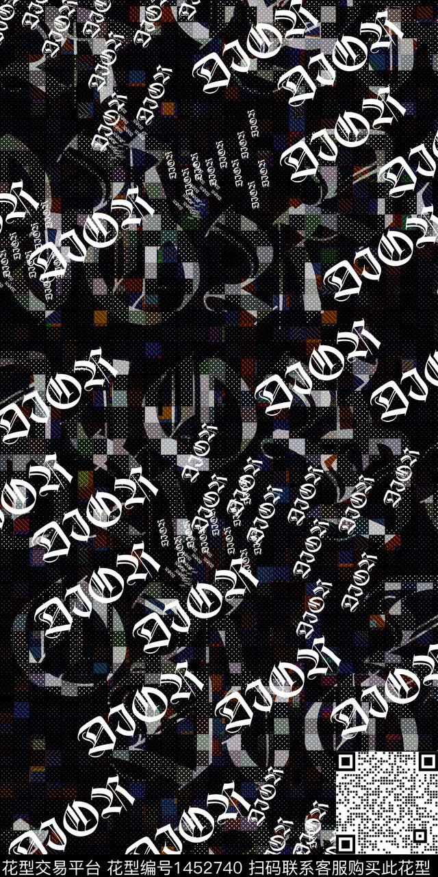 字母线条几何传统印花华亿平台下载（图片编号: 1452740） - 瓦栏（Walan）