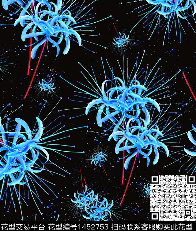 绿植树叶数码华亿平台花卉数码印花华亿平台下载（图片编号: 1452753） - 瓦栏（Walan）