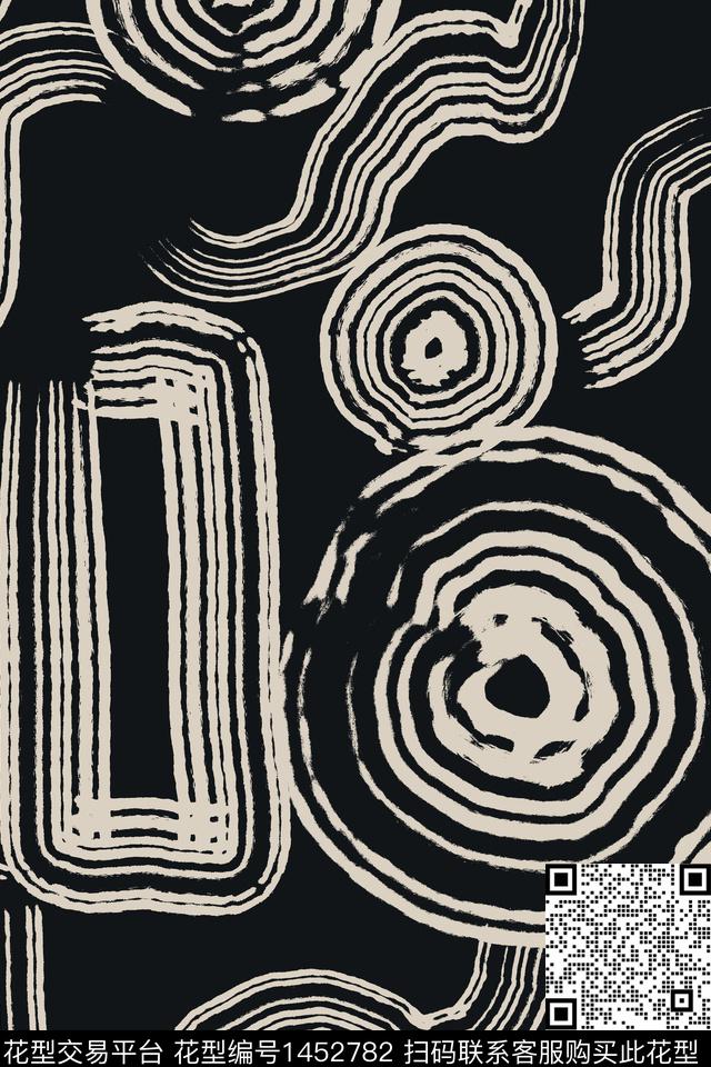 线条肌理简约数码印花华亿平台下载（图片编号: 1452782） - 瓦栏（Walan）